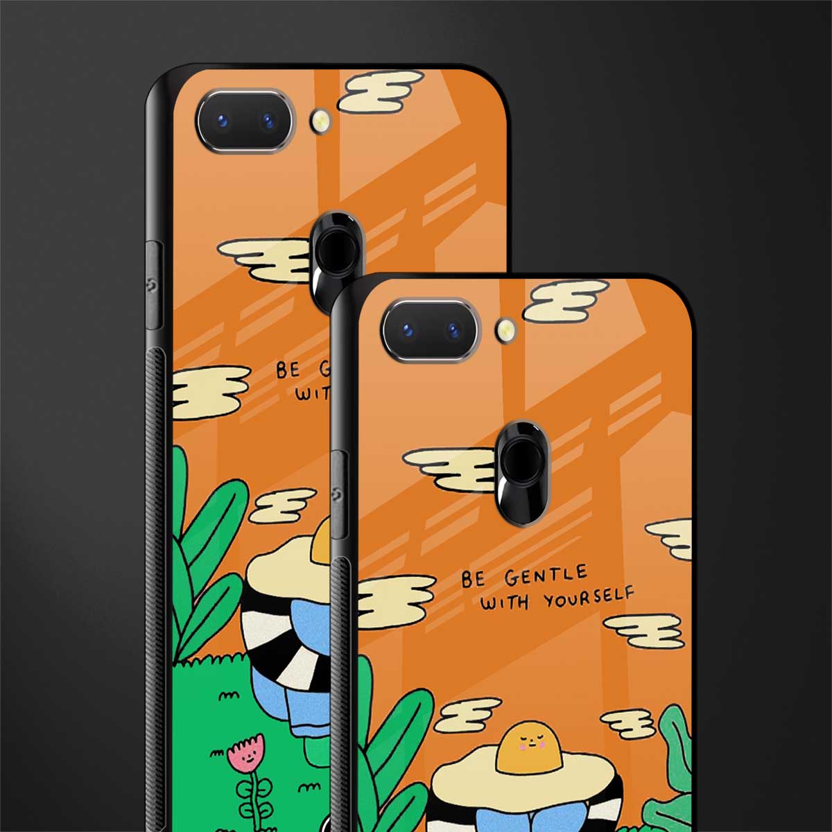 be gentle with yourself glass case for oppo a5 image-2