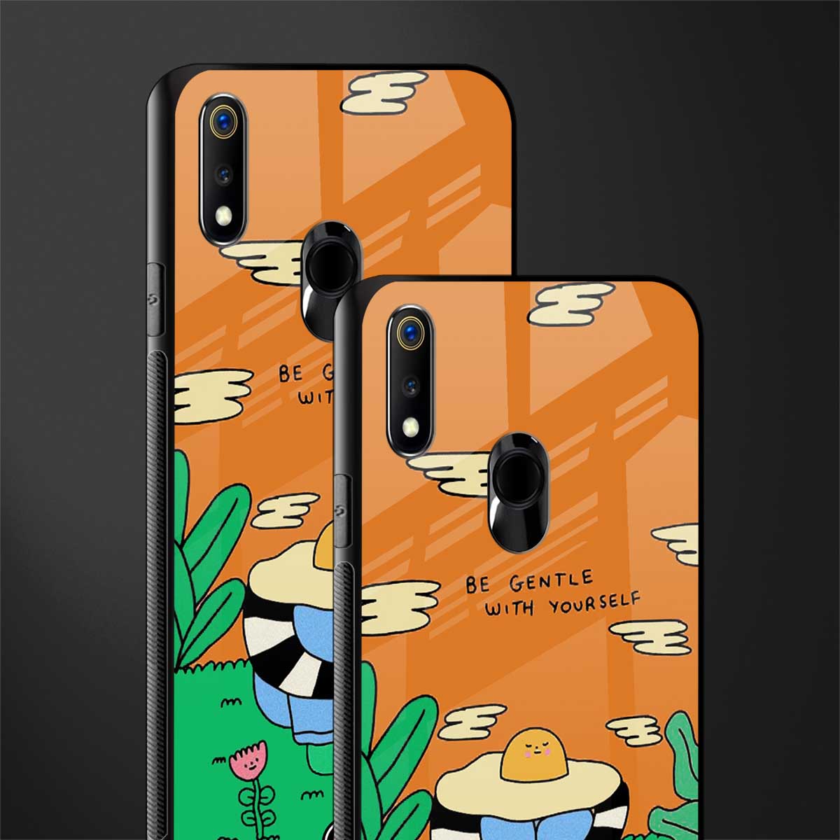be gentle with yourself glass case for realme 3 pro image-2