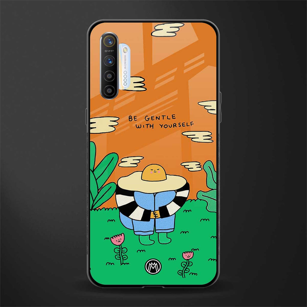 be gentle with yourself glass case for realme x2 image