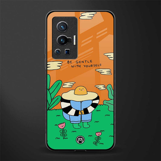 be gentle with yourself glass case for vivo x70 pro image