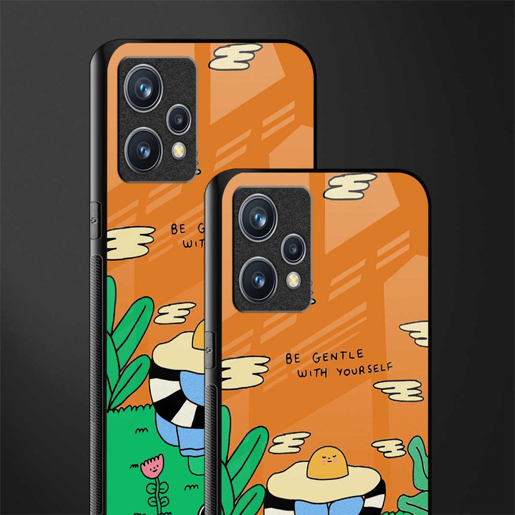 be gentle with yourself glass case for realme 9 4g image-2