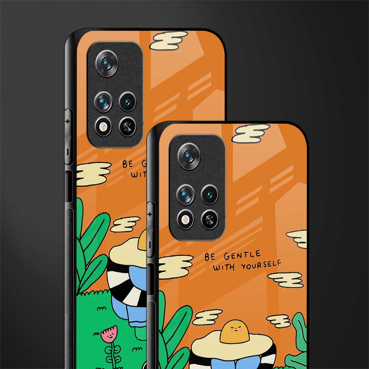 be gentle with yourself glass case for poco m4 pro 5g image-2