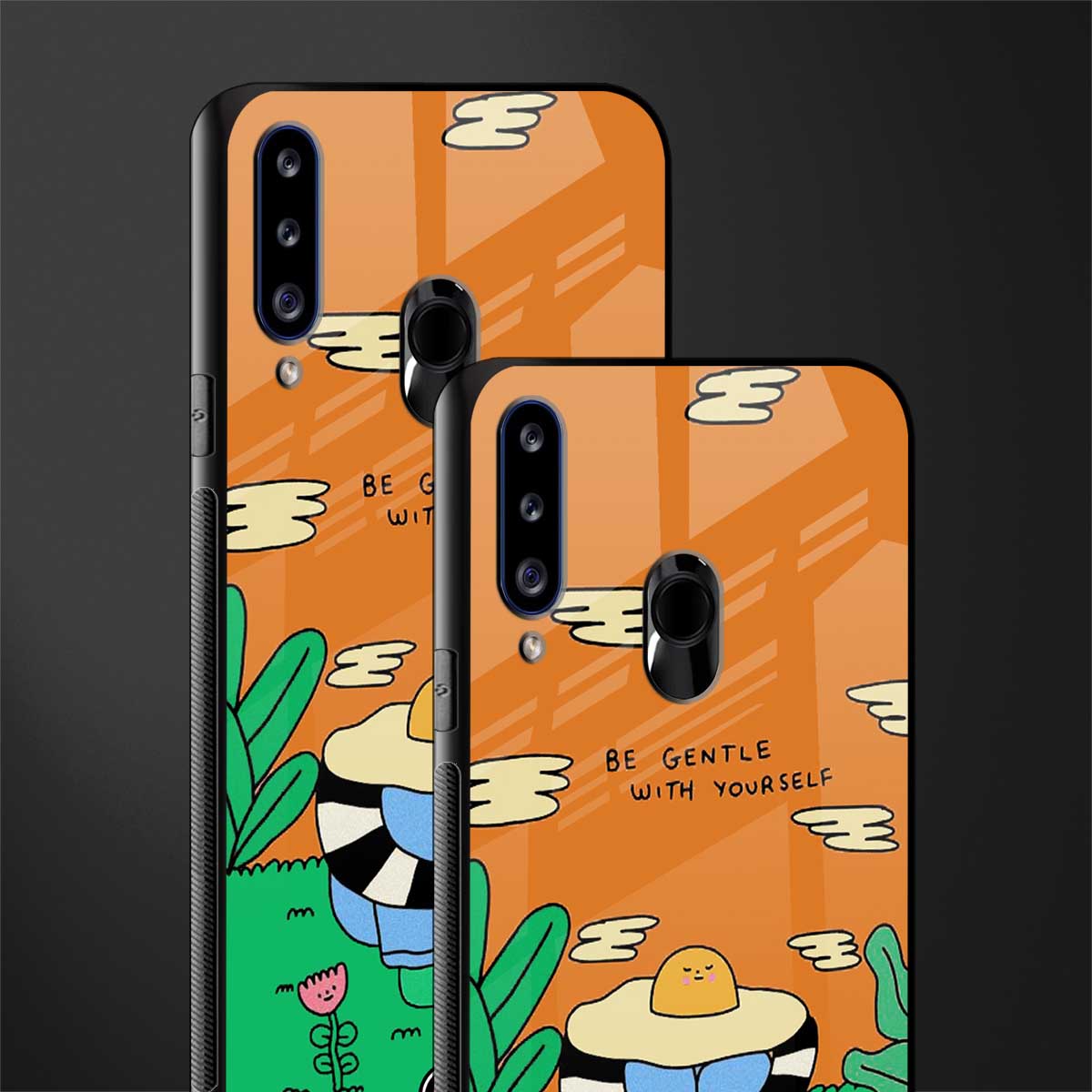 be gentle with yourself glass case for samsung galaxy a20s image-2