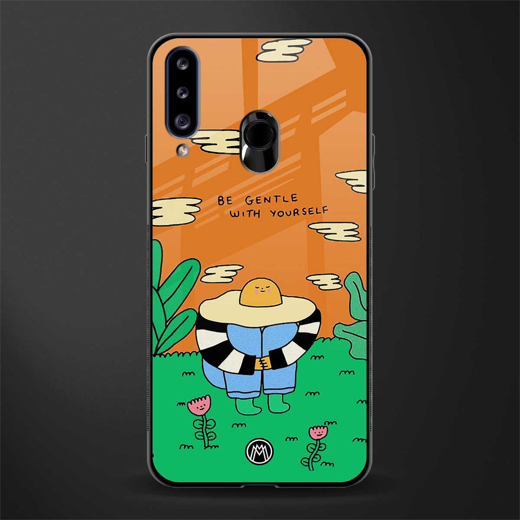 be gentle with yourself glass case for samsung galaxy a20s image