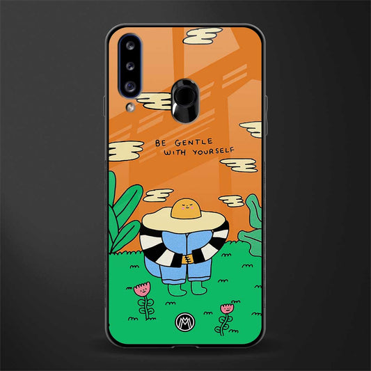 be gentle with yourself glass case for samsung galaxy a20s image