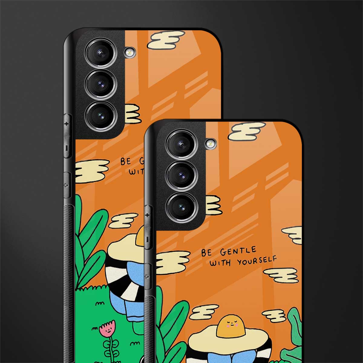be gentle with yourself glass case for samsung galaxy s21 fe 5g image-2