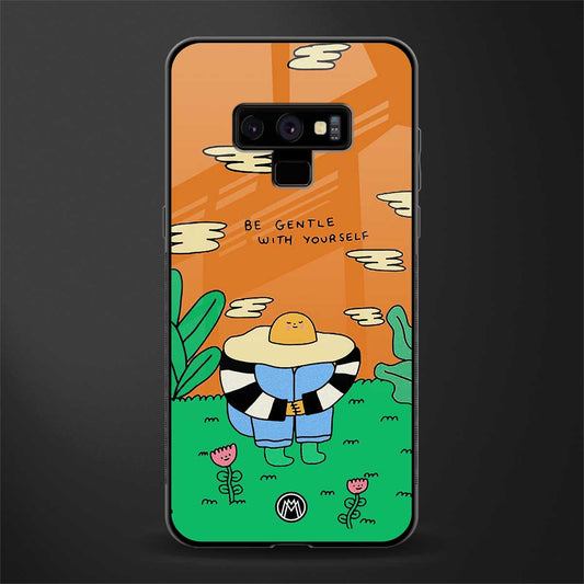 be gentle with yourself glass case for samsung galaxy note 9 image
