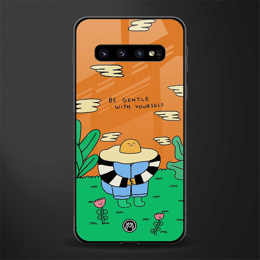 be gentle with yourself glass case for samsung galaxy s10 image