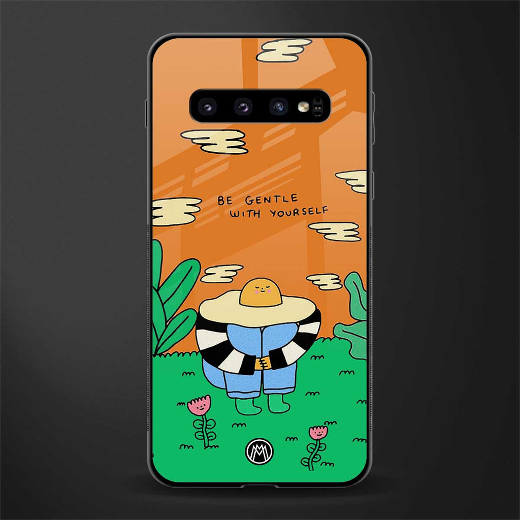 be gentle with yourself glass case for samsung galaxy s10 plus image
