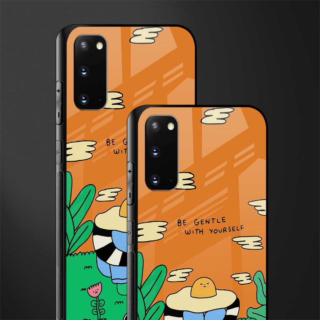 be gentle with yourself glass case for samsung galaxy s20 image-2