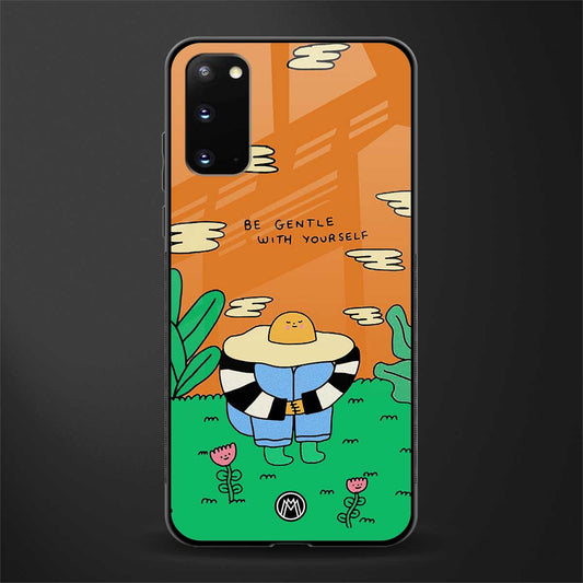 be gentle with yourself glass case for samsung galaxy s20 image