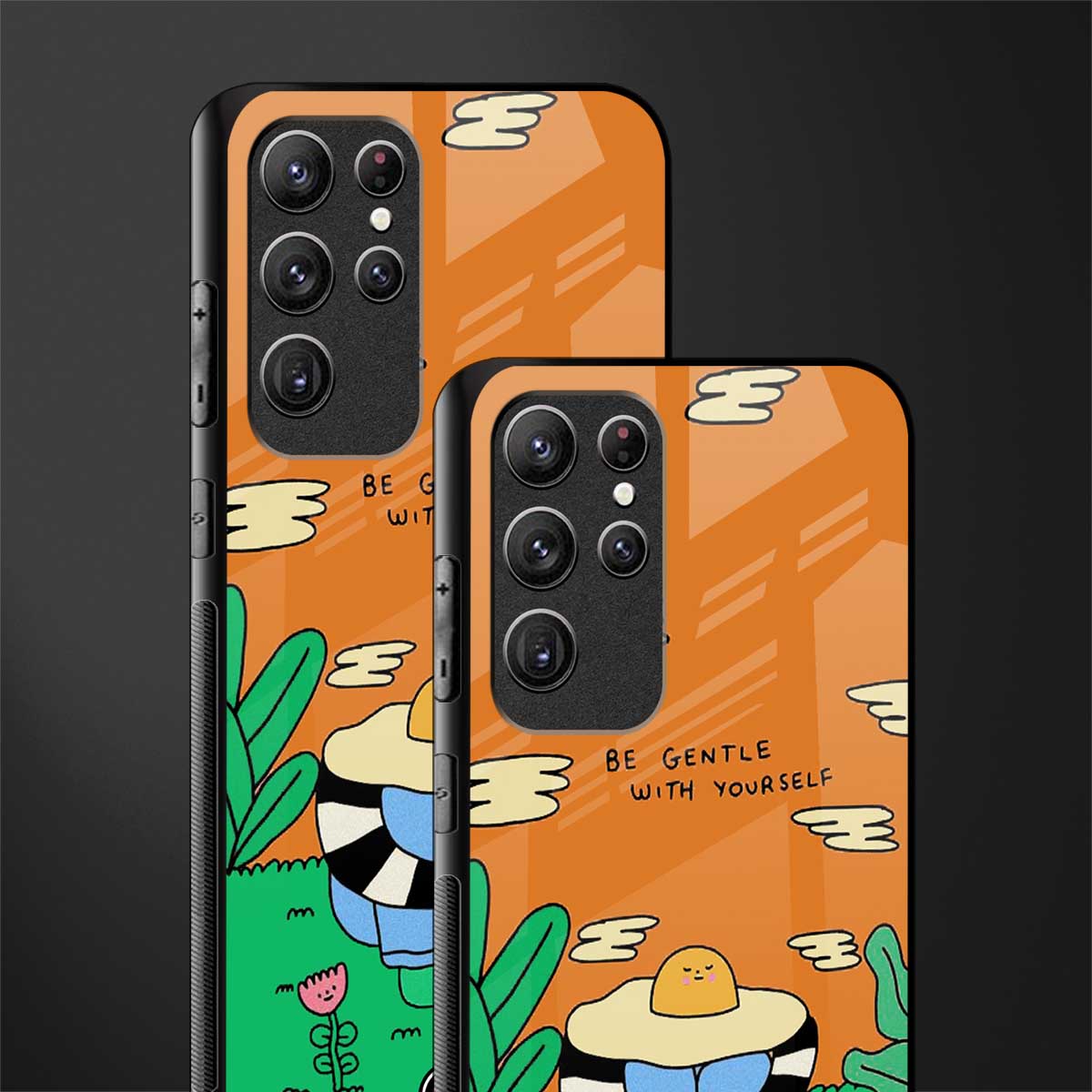 be gentle with yourself glass case for samsung galaxy s21 ultra image-2