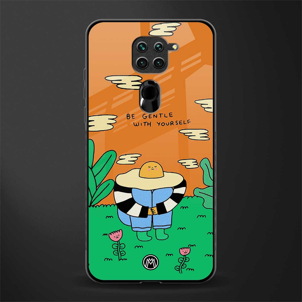 be gentle with yourself glass case for redmi note 9 image