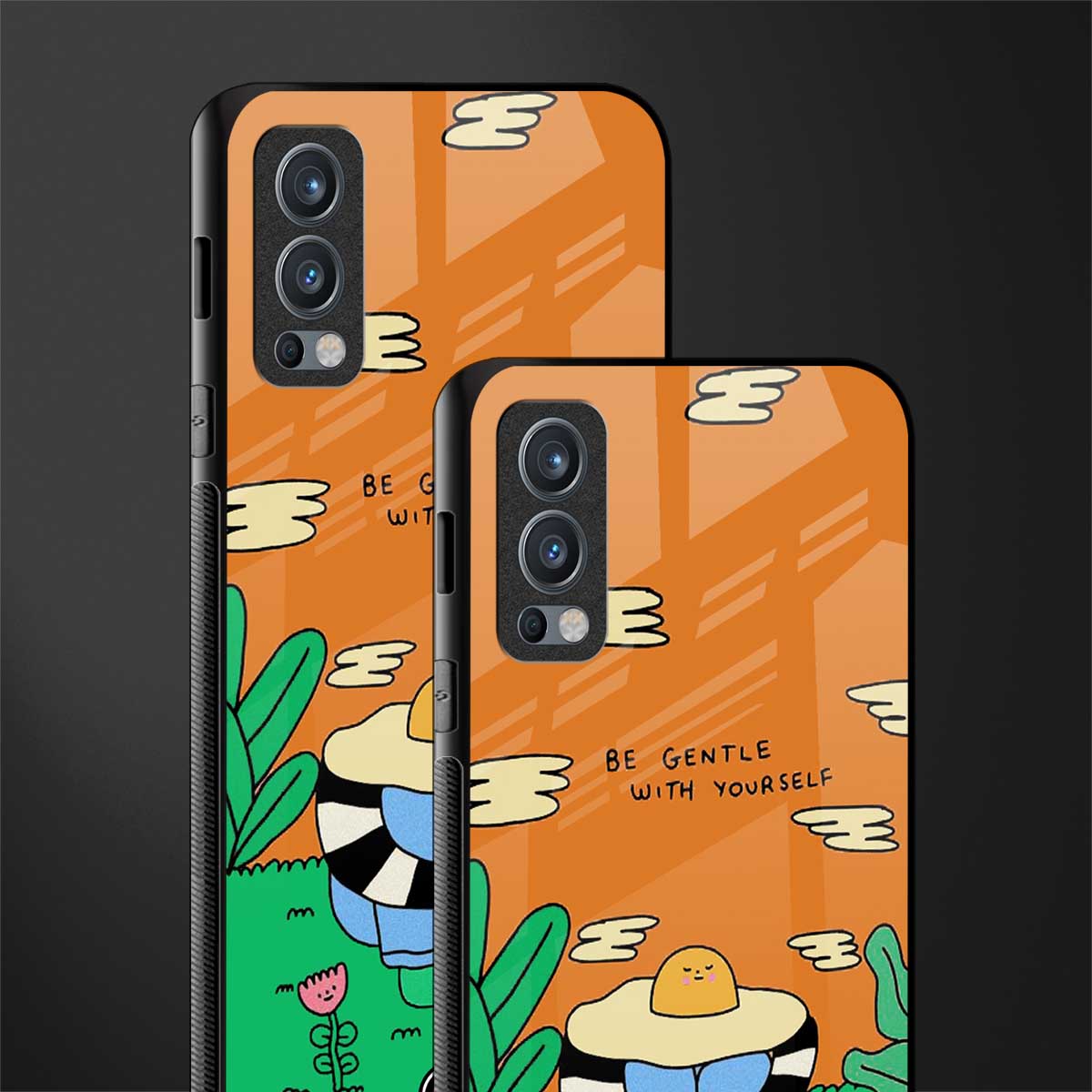 be gentle with yourself glass case for oneplus nord 2 5g image-2