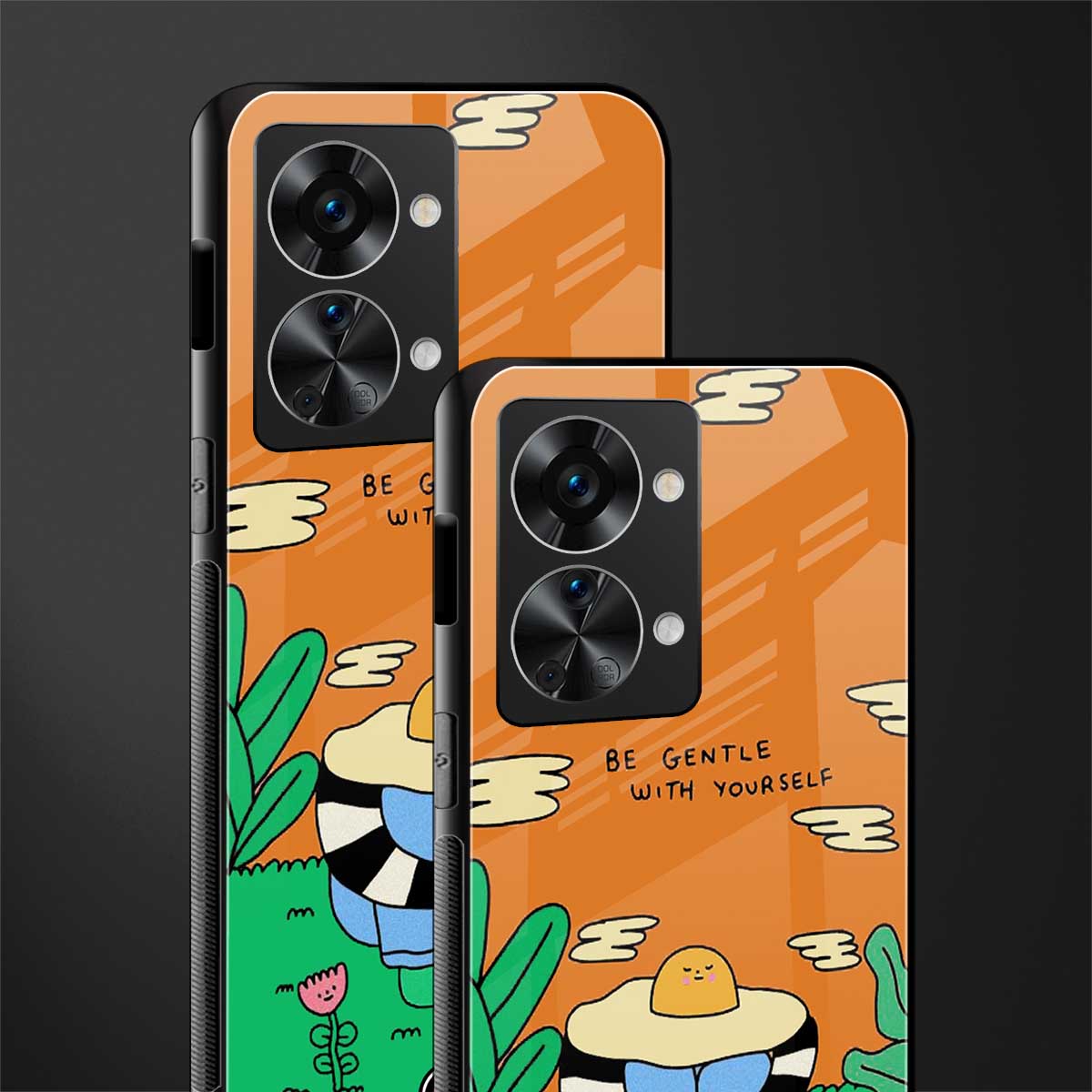 be gentle with yourself glass case for phone case | glass case for oneplus nord 2t 5g