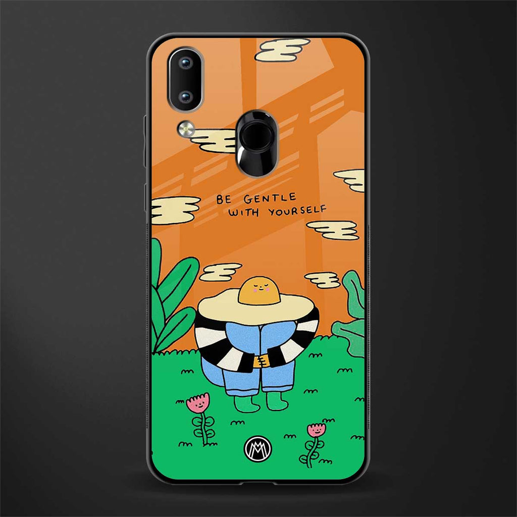 be gentle with yourself glass case for vivo y95 image
