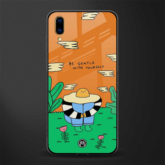 be gentle with yourself glass case for vivo v11 pro image