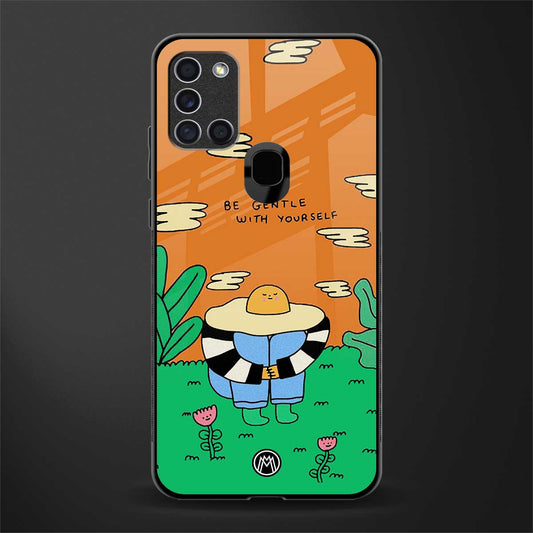 be gentle with yourself glass case for samsung galaxy a21s image