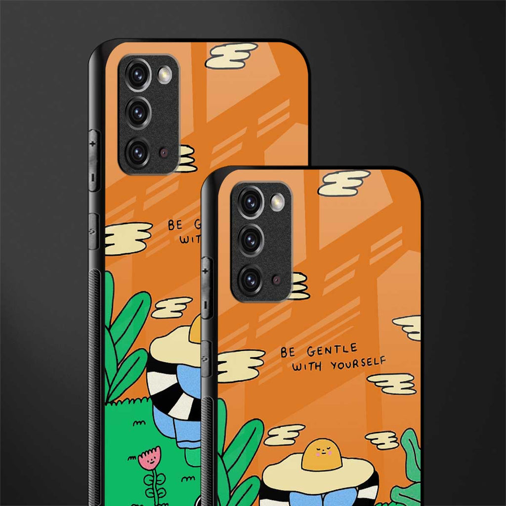 be gentle with yourself glass case for samsung note 20 image-2