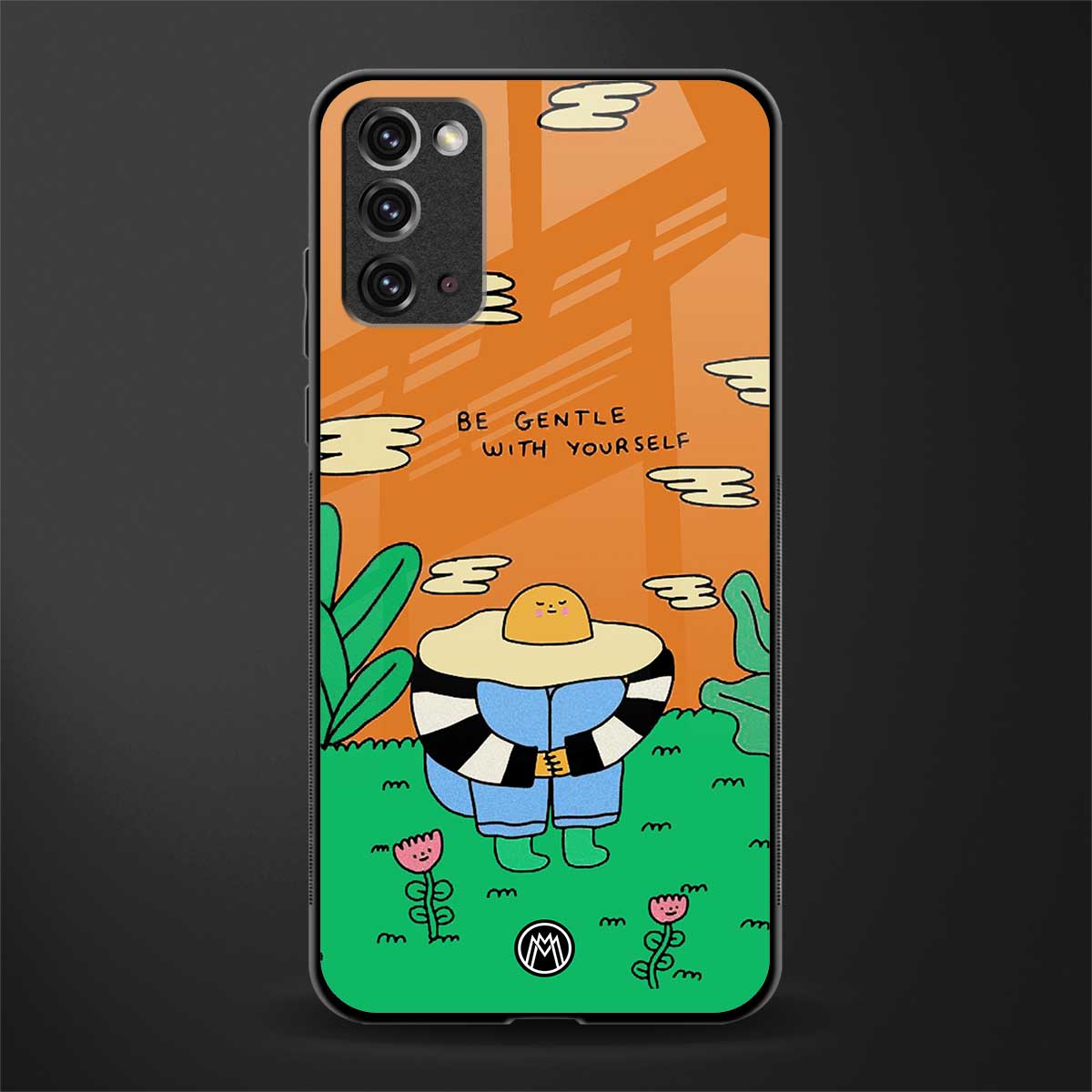 be gentle with yourself glass case for samsung galaxy note 20 image