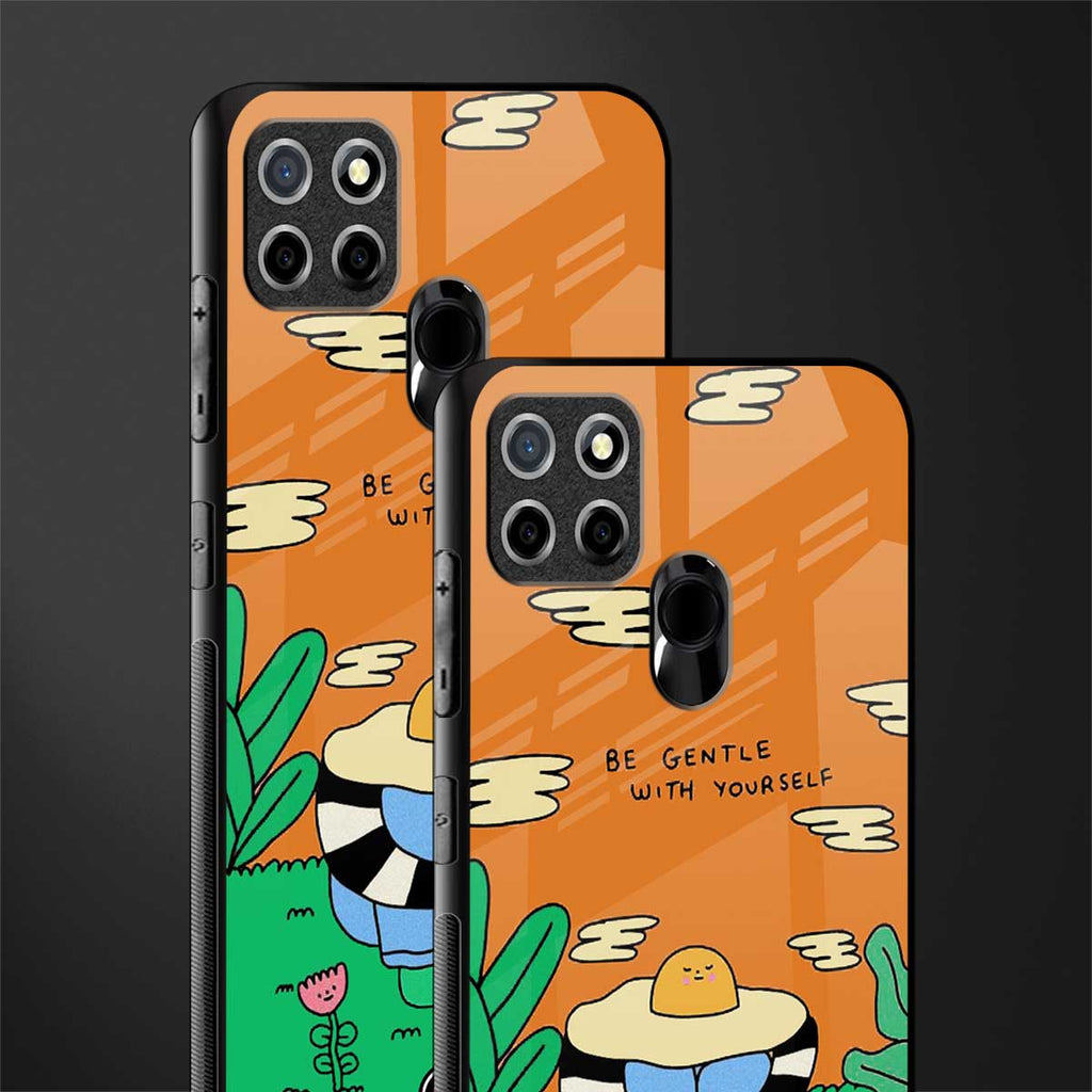 be gentle with yourself glass case for realme narzo 30a image-2