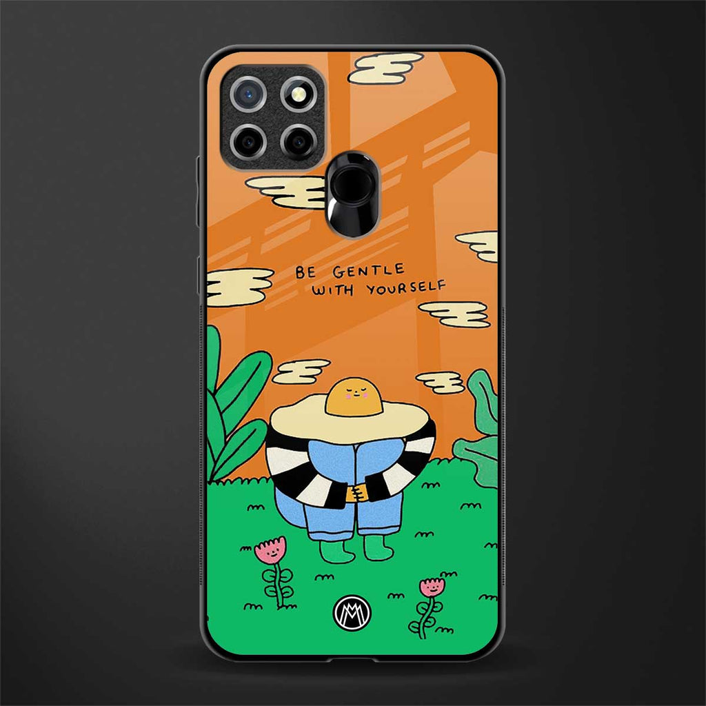 be gentle with yourself glass case for realme narzo 30a image