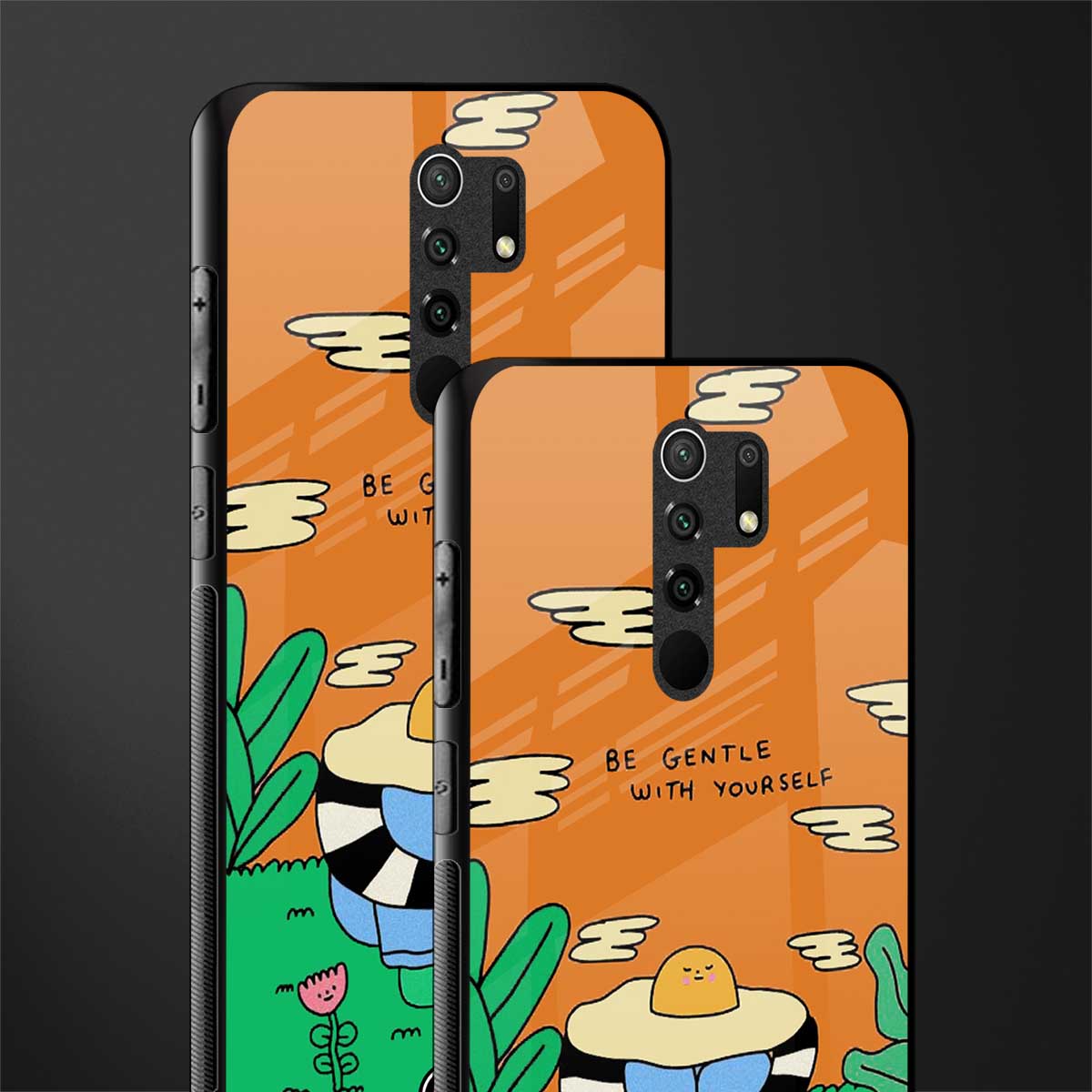 be gentle with yourself glass case for redmi 9 prime image-2
