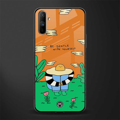 be gentle with yourself glass case for realme c3 image