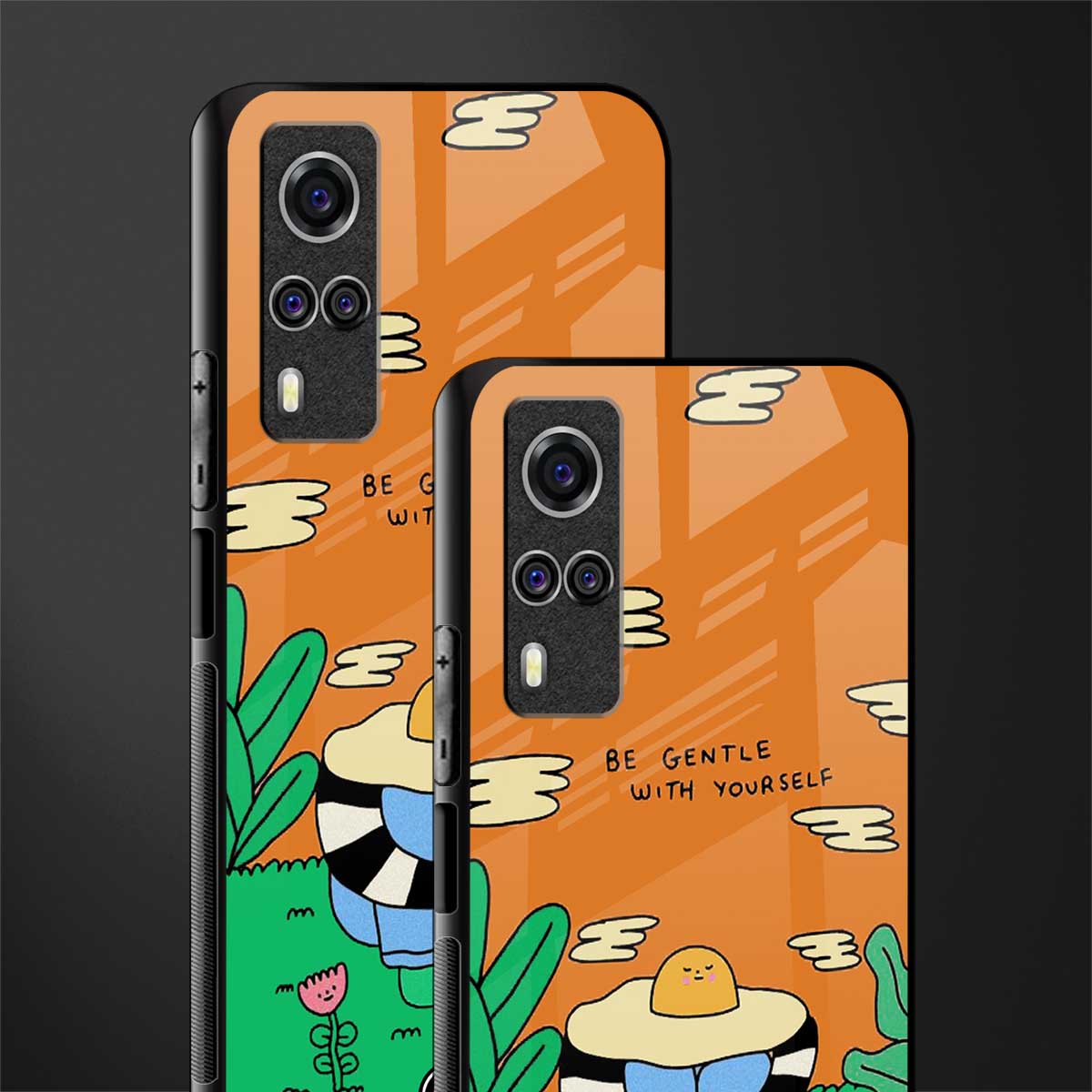 be gentle with yourself glass case for vivo y53s image-2