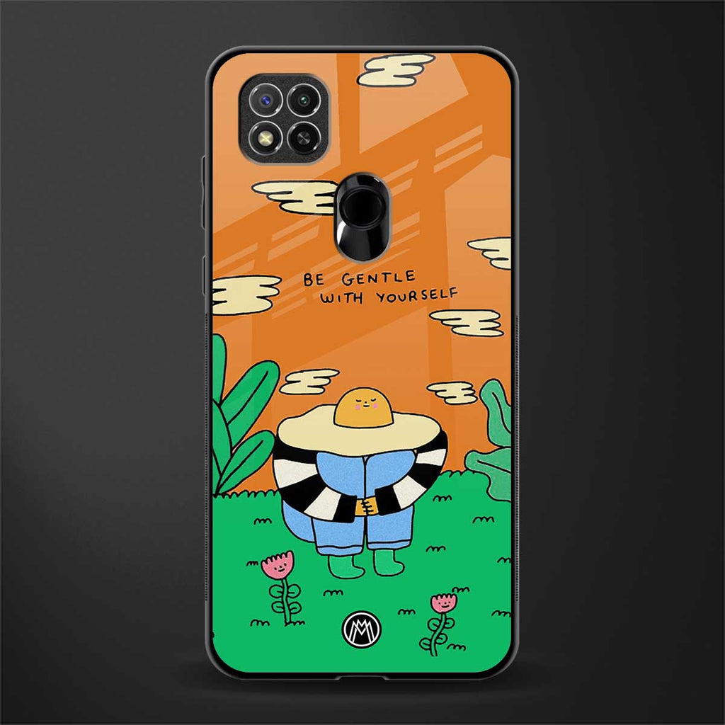 be gentle with yourself glass case for redmi 9c image