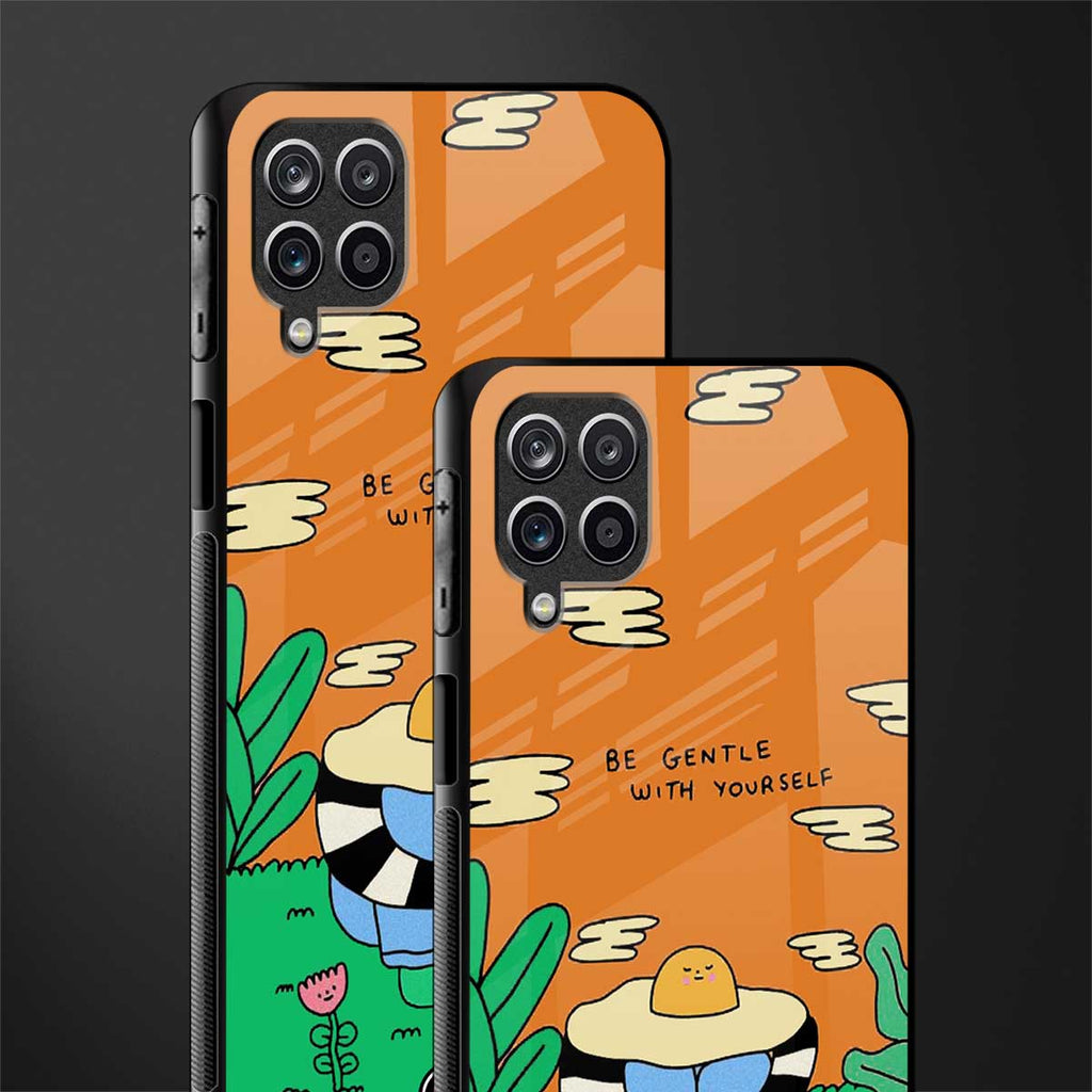 be gentle with yourself glass case for samsung galaxy a12 image-2