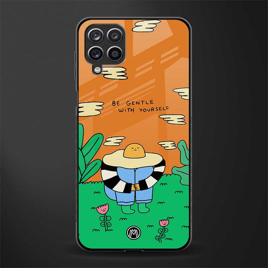 be gentle with yourself glass case for samsung galaxy m12 image