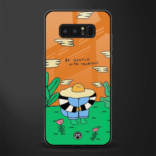 be gentle with yourself glass case for samsung galaxy note 8 image