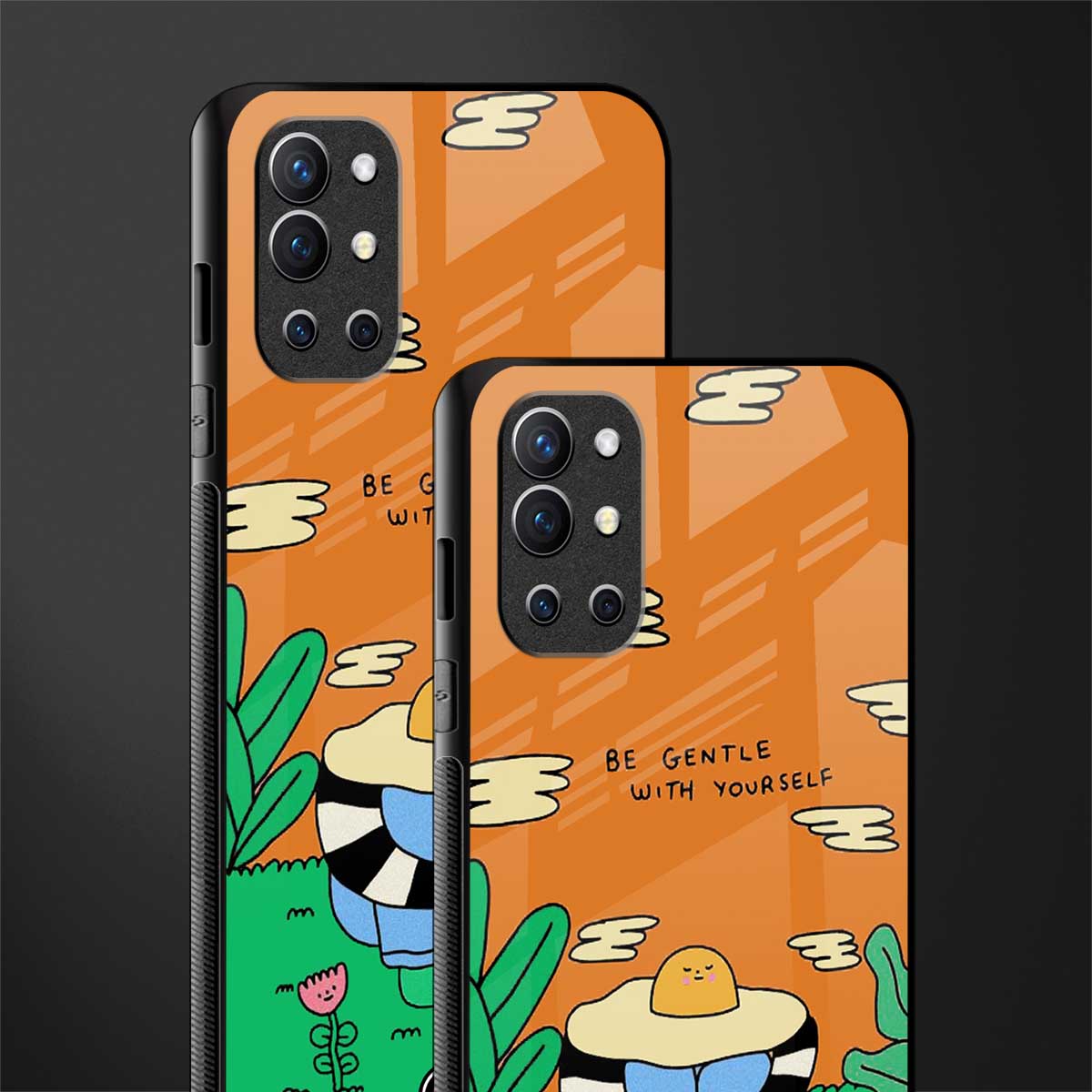 be gentle with yourself glass case for oneplus 9r image-2