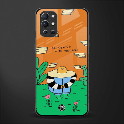 be gentle with yourself glass case for oneplus 9r image