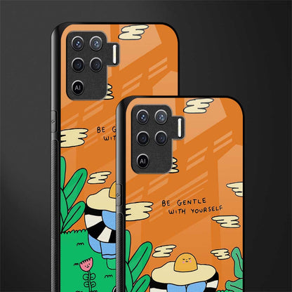 be gentle with yourself glass case for oppo f19 pro image-2