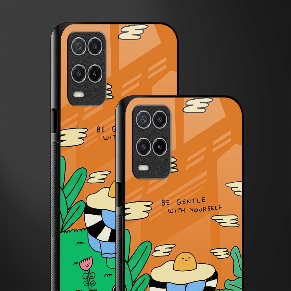 be gentle with yourself glass case for oppo a54 image-2