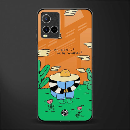 be gentle with yourself glass case for vivo y21s image