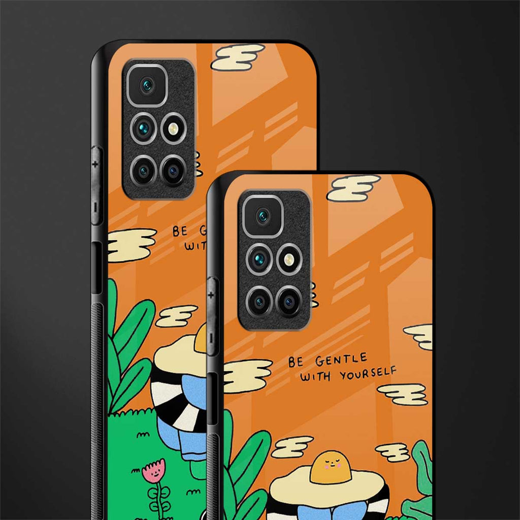 be gentle with yourself glass case for redmi 10 prime image-2