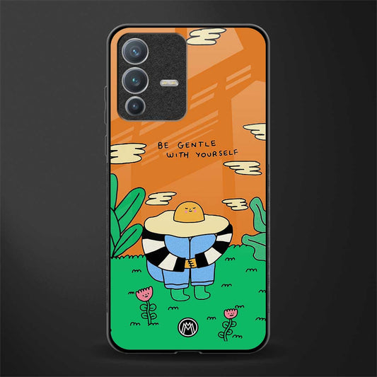 be gentle with yourself glass case for vivo v23 pro 5g image