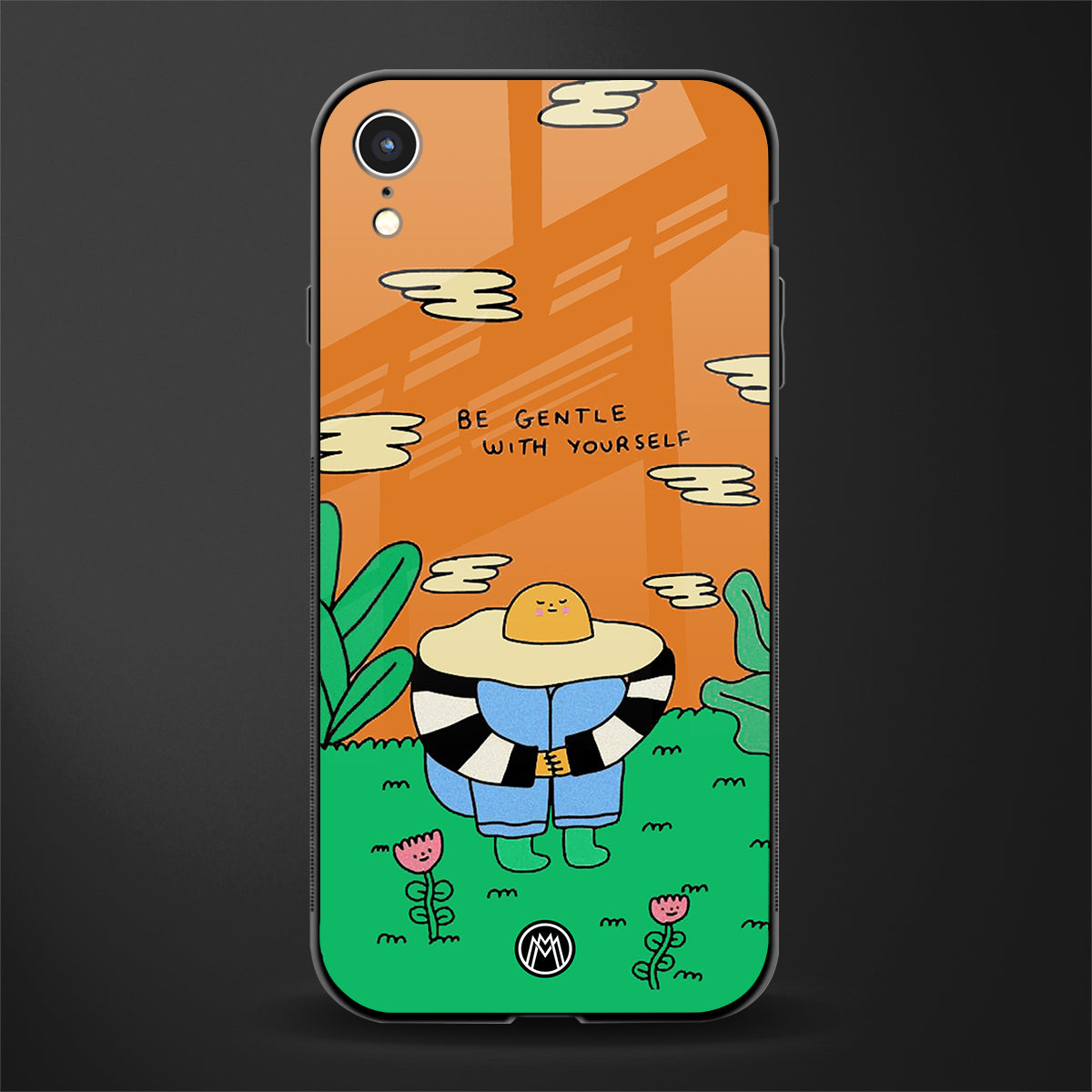 be gentle with yourself glass case for iphone xr image