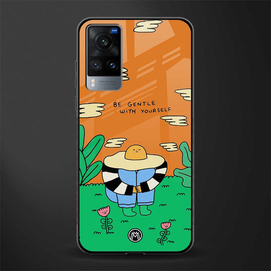 be gentle with yourself glass case for vivo x60 image