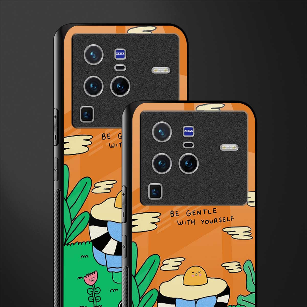 be gentle with yourself glass case for vivo x80 pro 5g image-2