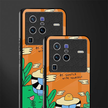 be gentle with yourself glass case for vivo x80 pro 5g image-2