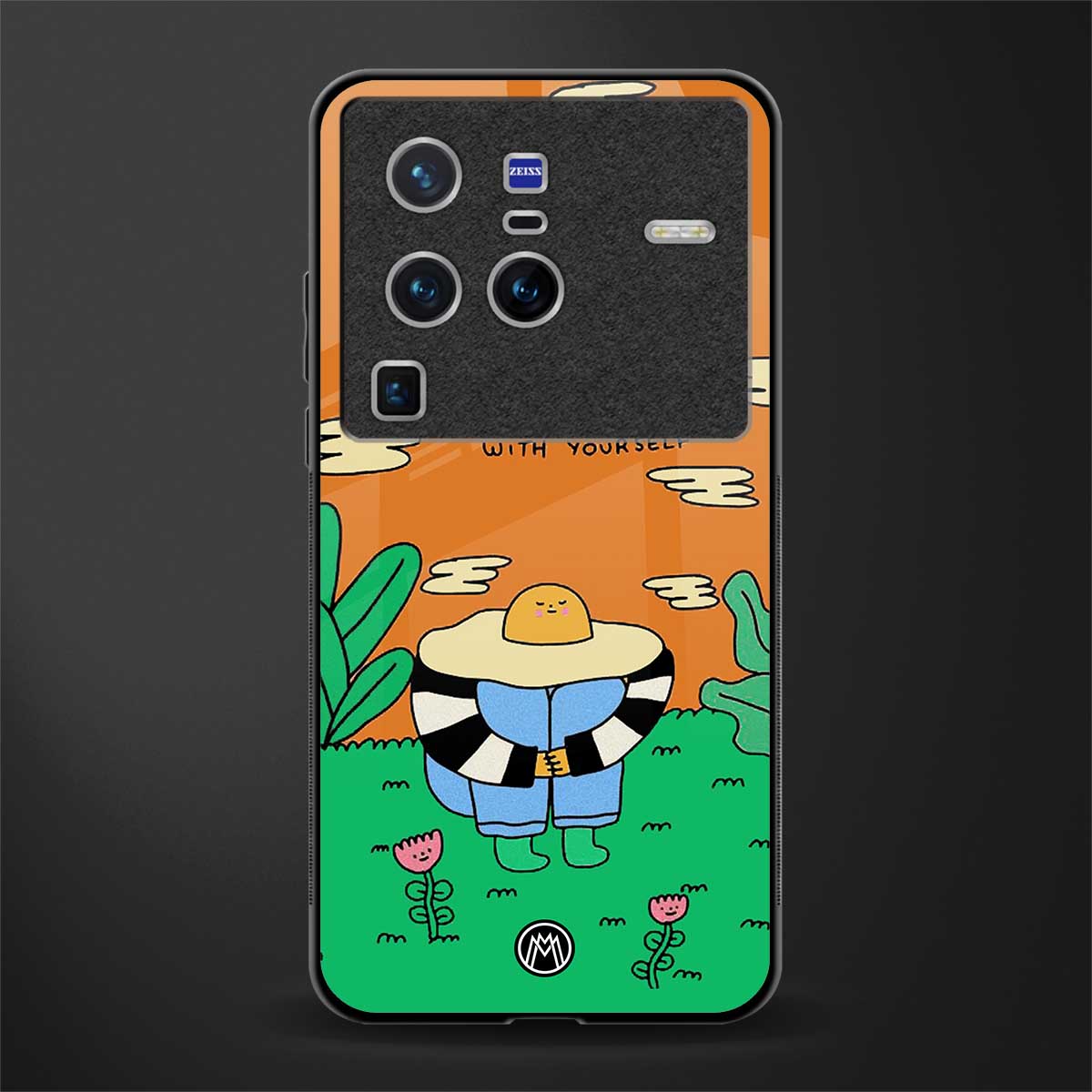 be gentle with yourself glass case for vivo x80 pro 5g image