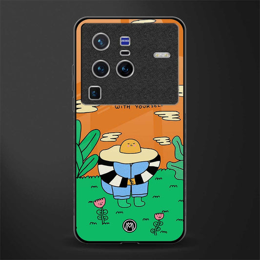 be gentle with yourself glass case for vivo x80 pro 5g image