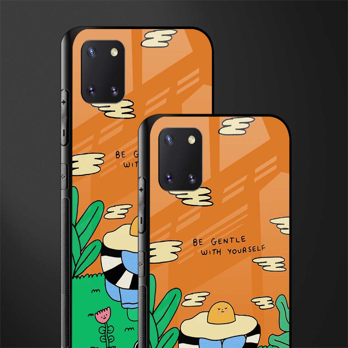 be gentle with yourself glass case for samsung a81 image-2