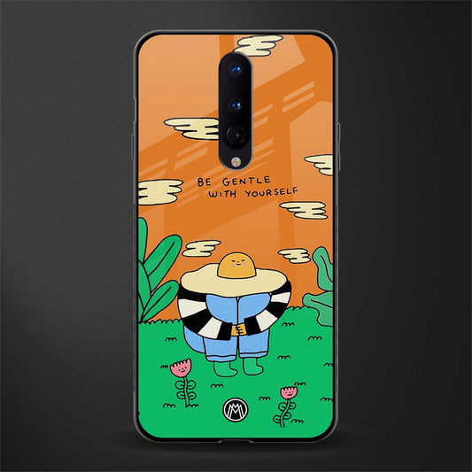 be gentle with yourself glass case for oneplus 8 image