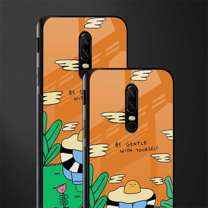 be gentle with yourself glass case for oneplus 6 image-2