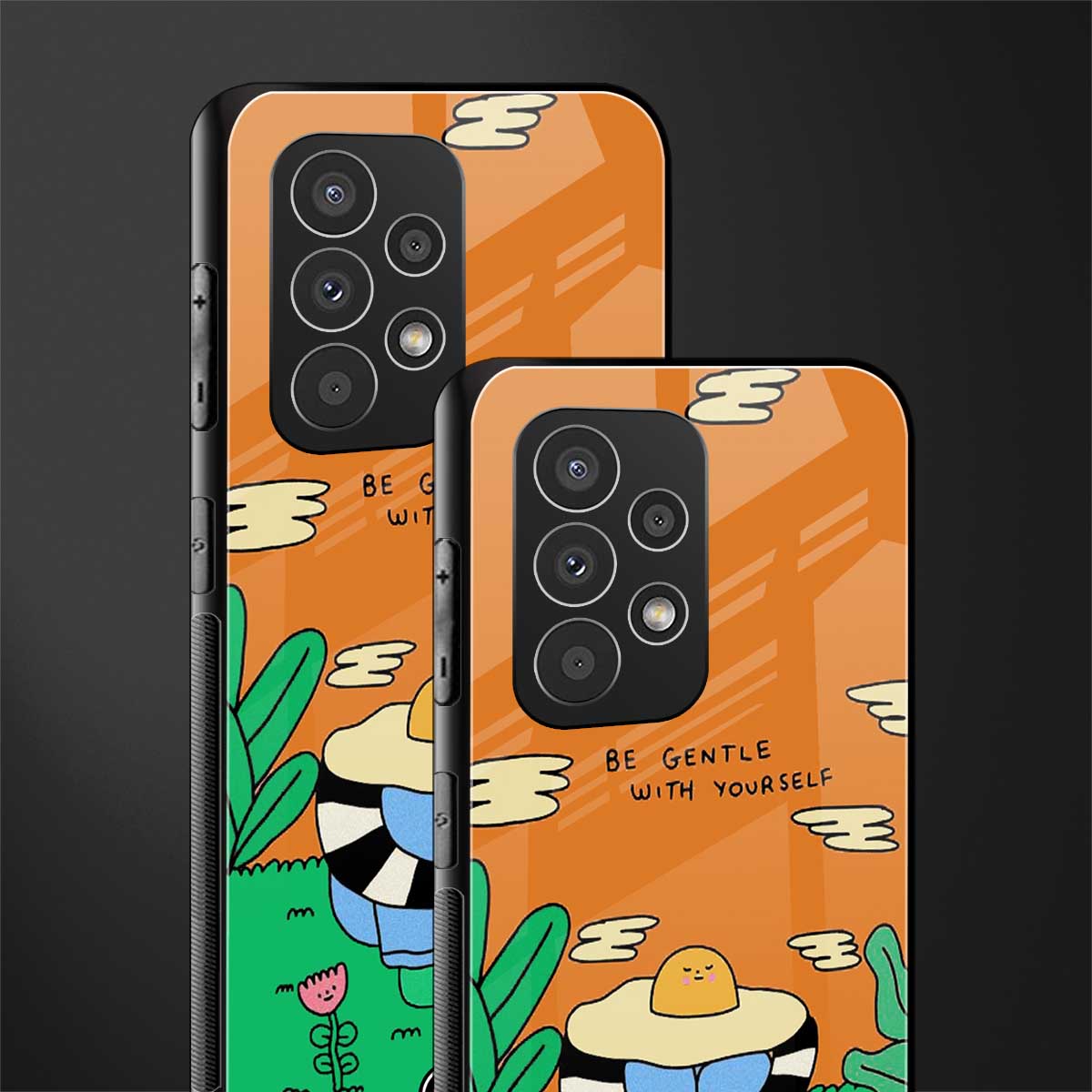 be gentle with yourself back phone cover | glass case for samsung galaxy a33 5g